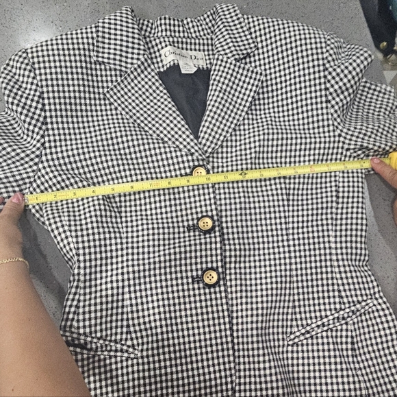 Christian Dior Plaid Print Blazer. - Picture 8 of 10